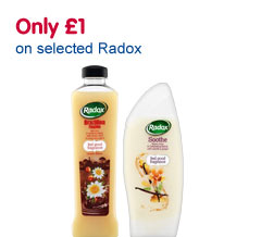 only �1 on selected Radox